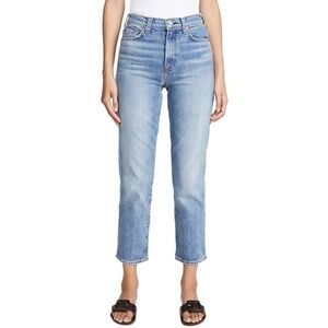 7 For All Mankind Women Edie High Waist Crop Jeans